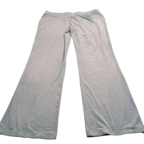 NWT Juicy Couture Frosted Blue Hoodie and Jogger Velour Tracksuit Size XL Y2K - Picture 5 of 11